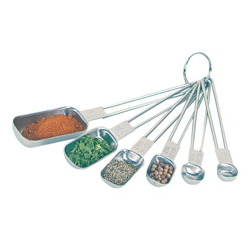  The Culinary Junction Essentials Starter Kit, Stainless Steel, With Set of 6 Mixing Bowls, 4 Measuring Cups, Measuring Spoons, 6 Rectangular Measuring Spoons, and 1 Flat Wire Whisk