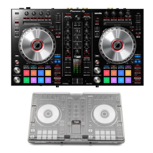  The DJ Hookup Pioneer DJ DDJ-SR2 + Decksaver DS-PC-DDJSR2DDJRR Cover Bundle