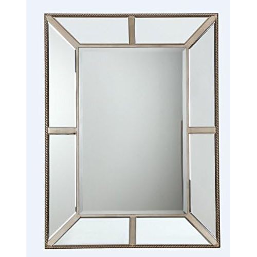 The Display Guys, 48 x 36 inch Square Tall Wall Mount Decorative Mirror Vanity, Bedroom Bathroom Hangs Horizontal & Vertical