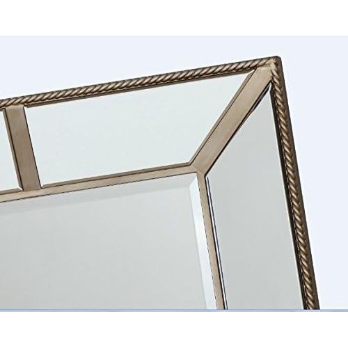  The Display Guys, 48 x 36 inch Square Tall Wall Mount Decorative Mirror Vanity, Bedroom Bathroom Hangs Horizontal & Vertical