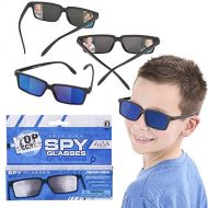 [아마존베스트]The Dreidel Company Real Spy Sunglasses, Look Behind You with Inside The Lens Mirrors, 3-Pack