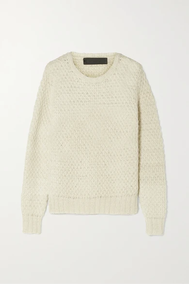 The Elder Statesman Pop waffle-knit cashmere sweater