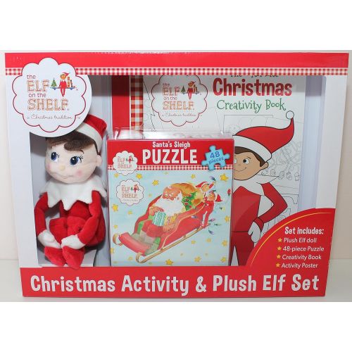  The Elf on the Shelf Elf On The Shelf Christmas Activity Set With Plush 10 Elf, Puzzle and More