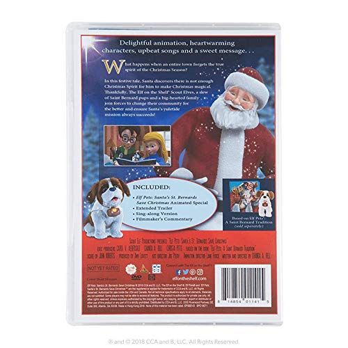  The Elf on the Shelf Festive Family Night and Saint Bernard Tradition Plush with Hardback Book