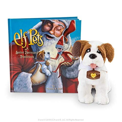  The Elf on the Shelf Festive Family Night and Saint Bernard Tradition Plush with Hardback Book