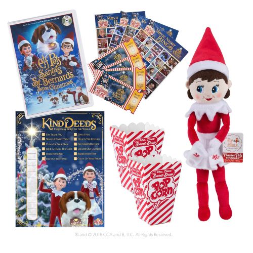  The Elf on the Shelf Festive Family Night and Saint Bernard Tradition Plush with Hardback Book