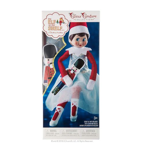  The Elf on the Shelf: A Christmas Tradition Girl Scout Elf (Brown Eyed) with Claus Couture Collection Snowy Sugar Plum Duo Outfit