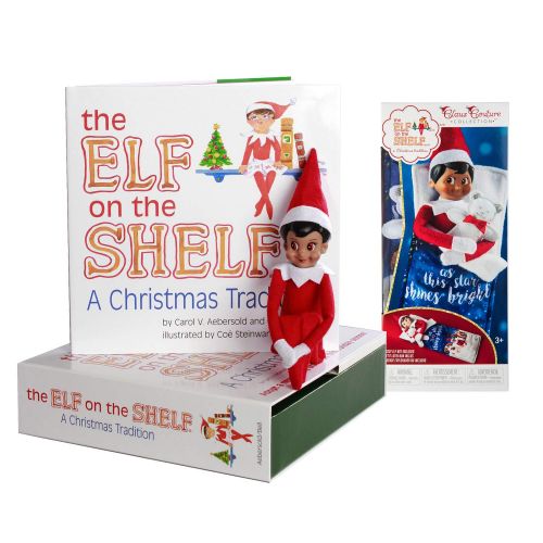  The Elf on the Shelf: A Christmas Tradition Girl Scout Elf (Brown Eyed) with Claus Couture Collection Scout Elf Slumber Set