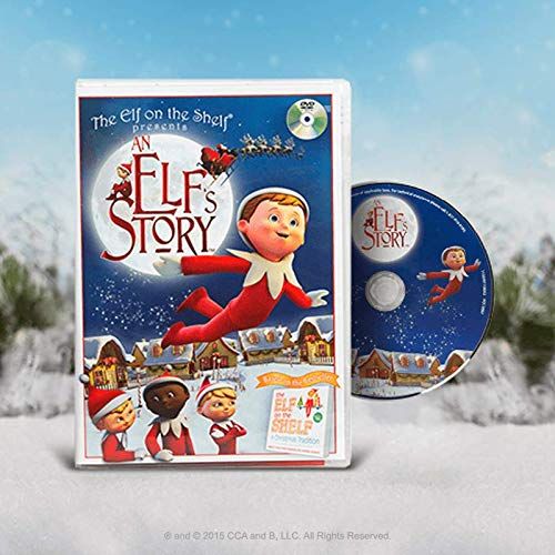  The Elf on the Shelf Girl and Boy Plushee Pal Dark with an Elf Story DVD Santas St. Bernards Save Christmas DVD Movie with Exclusive Joy Travel Bag