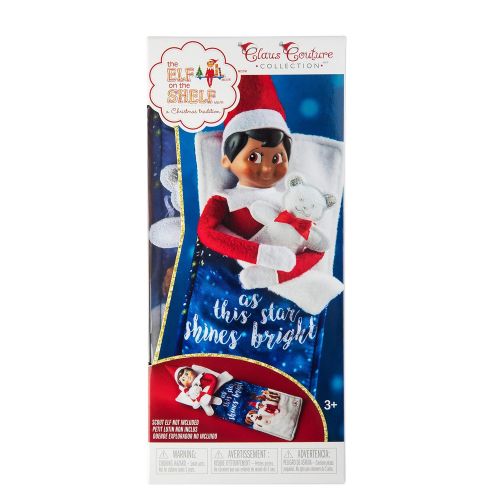  The Elf on the Shelf: A Christmas Tradition Girl Scout Elf (Blue Eyed) with Claus Couture Collection Scout Elf Slumber Set