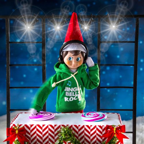  The Elf on the Shelf Elf on The Shelf Claus Couture Jingle Jam Hoodie Novelty, Green