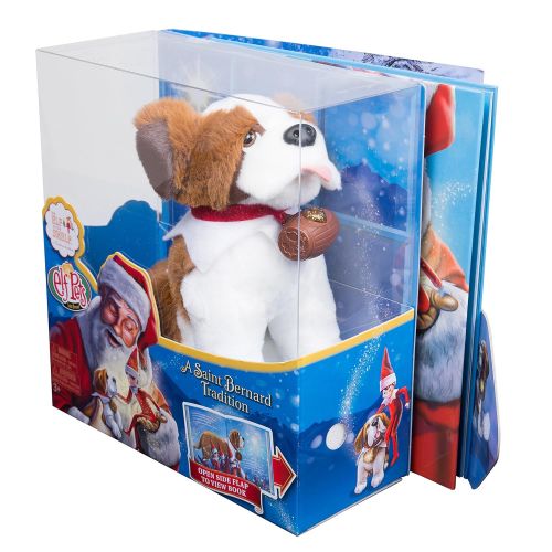  The Elf on the Shelf Elf on The Shelf Elf Pets Gift Set - Saint Bernard Plush, Storybook and DVD Movie Santa’s St. Bernards Save Christmas - with Limited Edition Official Gift Box - Ages 3+