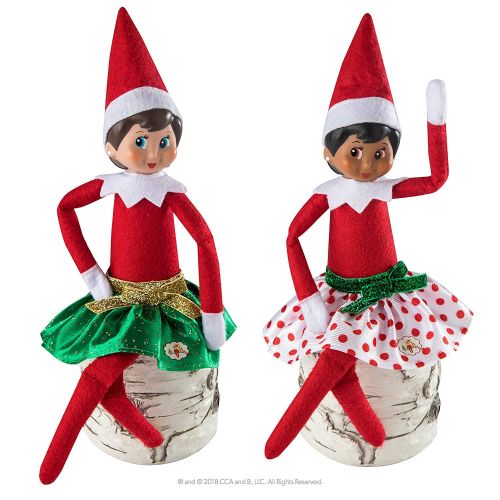  The Elf on the Shelf - Girl Elf Edition with North Pole Blue Eyed Girl Elf , Bonus Pair of Party Skirts, and Girl-character Themed Storybook