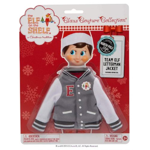  The Elf on the Shelf Claus Couture Collection Exclusive Team Elf Letterman Jacket