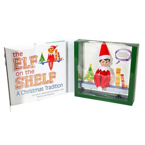  The Elf on the Shelf and The Elf on the Shelf Bundle Includes 2 Items - Elf on the Shelf:A Christmas Tradition (blue-eyed boy scout elf) and An Elfs Story DVD