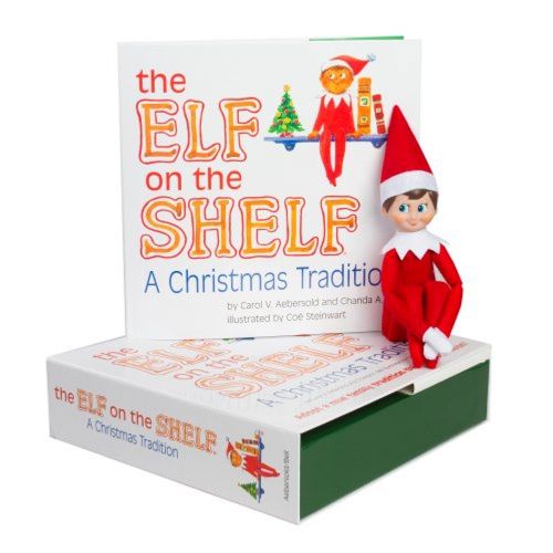  The Elf on the Shelf and The Elf on the Shelf Bundle Includes 2 Items - Elf on the Shelf:A Christmas Tradition (blue-eyed boy scout elf) and An Elfs Story DVD