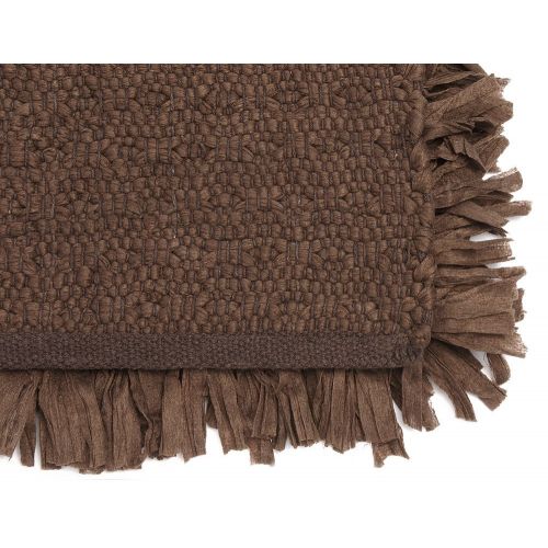  The FHE Group FHE Group Tissue Rug Bath Mat, 30 by 20 Inches, Chocolate
