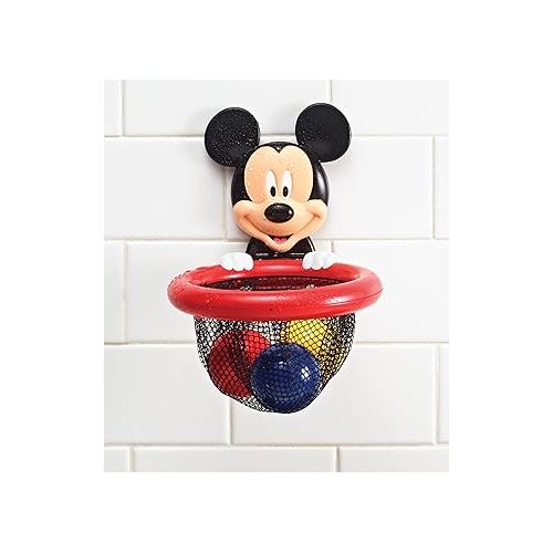  The First Years Disney Mickey Mouse Shoot and Store Baby Bath Toy - Baby Toys for Bathtub, Pool, and Everyday - Baby Bath Essentials