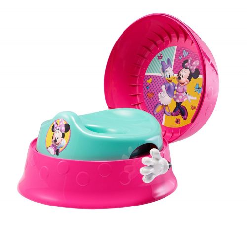  The First Years Minnie Mouse 3-in-1 Potty System | Use with Free Share The Smiles App for Unique Encouragement During Training | Scan Stickers for Animated Rewards | Fun Sounds | Easy Clean Design