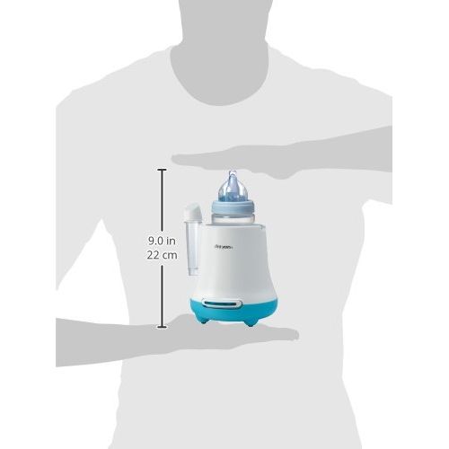  [아마존베스트]The First Years 2-in-1 Simple Serve Bottle Warmer | Quickly Warm Bottles of Breastmilk or Formula | Santize Pacifiers | Compact Design | Holds Wide Narrow and Angled Bottles