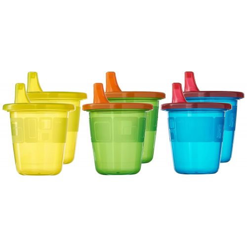  [아마존베스트]The First Years Take & Toss Spill-Proof 7 oz Sippy Cups 6 ea Assorted Colors