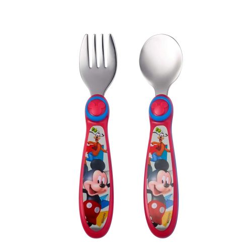  [아마존베스트]The First Years Disney Baby Mickey Mouse Stainless Steel Flatware for Kids