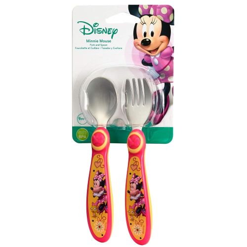  [아마존베스트]The First Years Disney Baby Minnie Mouse Stainless Steel Flatware for Kids