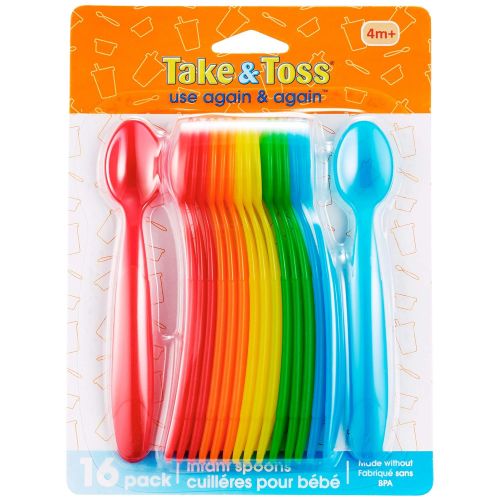  [아마존베스트]The First Years Take & Toss Infant Spoons - 16 Pack