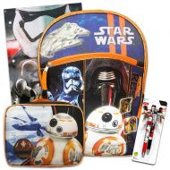 The Force Awakens Star Wars Backpack, Lunch Box and School Supplies (Star Wars Back To School Set)