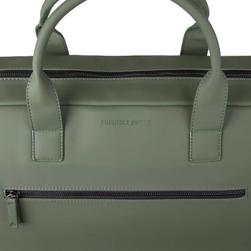  The Friendly Swede Weekender Bag, Duffle Overnight Bag - High-end Vreta Collection - 35L Travel Duffel, Weekend Bag For Women and Men (Green)