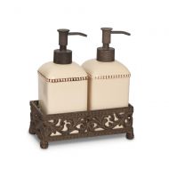 The GG Collection GG Collection Soap and Lotion Pump Set with Metal Base -