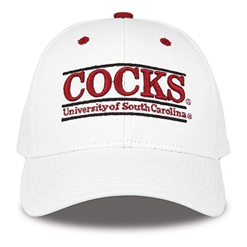  The Game South Carolina Gamecocks Adult Game Bar Adjustable Hat - White,