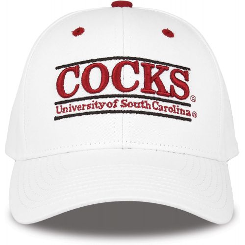  The Game South Carolina Gamecocks Adult Game Bar Adjustable Hat - White,