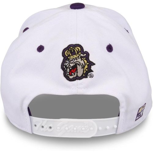  NCAA James Madison Dukes Unisex NCAA The Game bar Design Hat, White, Adjustable