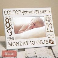 Personalized Birth Announcement Picture Frame with Stats - Newborn Baby Picture Frame - Nursery Decor - Gift for New Parents - Custom Baby Frame - Newborn Frame - Birth Information