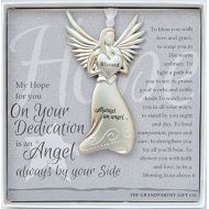 [아마존베스트]The Grandparent Gift Co. Dedication Gift Guardian Angel Medallion Ornament