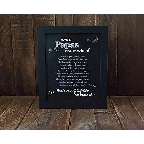  [아마존베스트]The Grandparent Gift Co. Papa Chalkboard Frame - Gift for Papa for Fathers Day, Birthday, Birth of Grandchild
