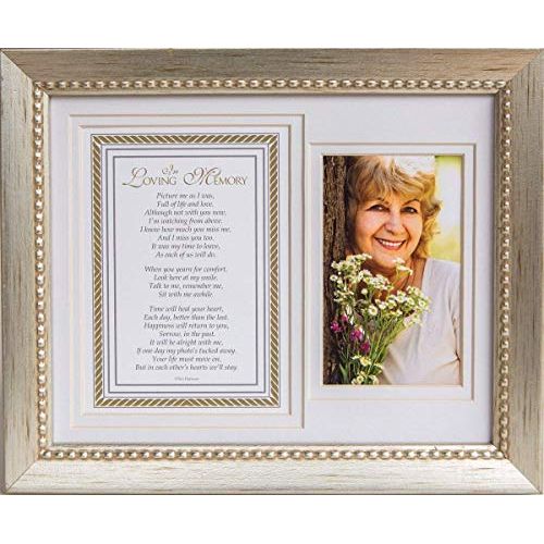  [아마존베스트]The Grandparent Gift Co. In Loving Memory Sentiment Memorial Picture Frame- Silver Sympathy Gift