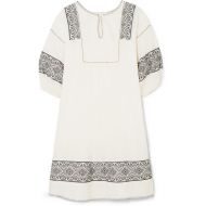 The Great The Lovely embroidered cotton-gauze dress