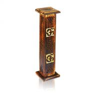 인센스스틱 The Great Indian Bazaar Wooden Incense Stick & Cone Burner Holder Tower Large Organic Eco Friendly Ash Catcher Agarbatti Holder Rustic Style Hand Carved For Meditation Yoga Aromatherapy Home Fragrance Pro