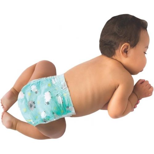  [아마존베스트]The Honest Company Overnight Sleepy Sheep Diapers, Size 4 | Eco-Friendly Bio-Based Core with Sustainably Harvested and Plant-Derived Materials | Hypoallergenic | 54 Count