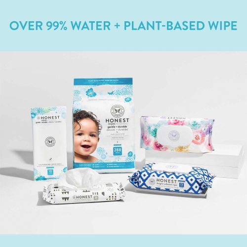  [아마존베스트]The Honest Company Designer Baby Wipes, Blue Ikat, 288 Count