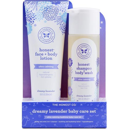  [아마존베스트]The Honest Company 2-Piece Dreamy Lavender Shampoo + Body Wash (10 fl. oz) & Face + Body Lotion (8.5 fl. oz.) Bundle | Tear Free | Naturally Derived Ingredients | Sulfate & Paraben