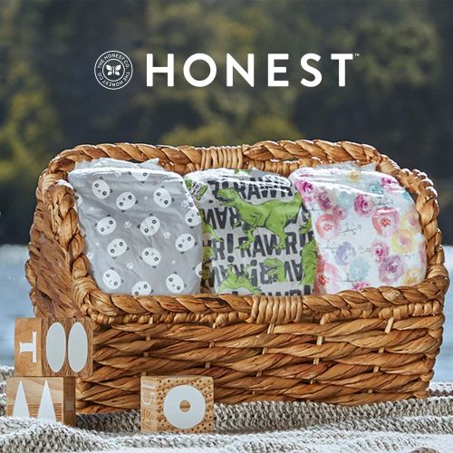  The Honest Company Super Club Box Diapers with TrueAbsorb Technology, Pandas & Safari, Size 4, 120 Count