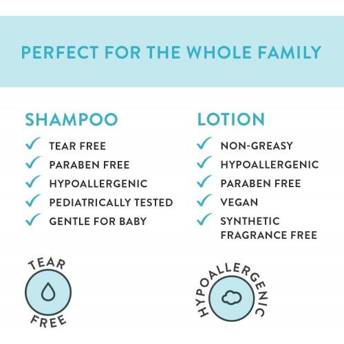  The Honest Company 2-Piece Dreamy Lavender Shampoo + Body Wash (10 fl. oz) & Face + Body Lotion (8.5 fl. oz.) Bundle Tear Free Naturally Derived Ingredients Sulfate & Paraben Free