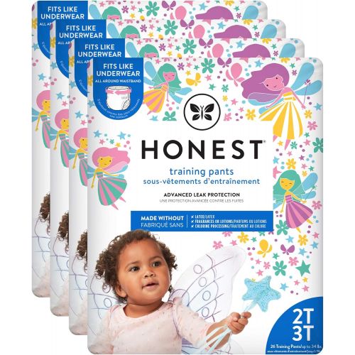  The Honest Company Toddler Training Pants, Fairies, 4T5T, 76 Count (Packaging May Vary)