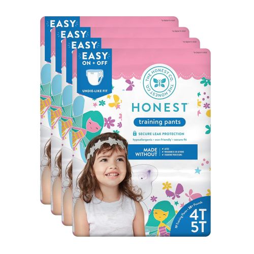  The Honest Company Toddler Training Pants, Fairies, 4T5T, 76 Count (Packaging May Vary)