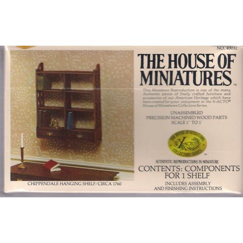  The House of Miniatures Chippendale Hanging Shelf Circa 1760 House of Miniatures Furniture Kit 40032