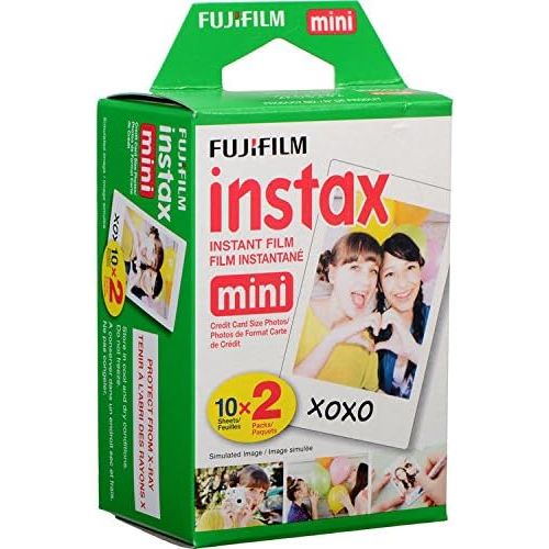  [아마존베스트]The Imaging World Fujifilm Instax Mini Twin-Pack Instant Film Bundle with MicroFiber Cleaning Cloth For Fujifilm Mini 8 & Mini 9 Cameras