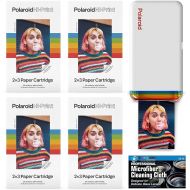 The Imaging World Polaroid Hi-Print - Bluetooth Connected 2x3 Pocket Phone Photo Printer with Four Polaroid Hi·Print 2x3 Paper Cartridges (80 Sheets) and Microfiber Cloth